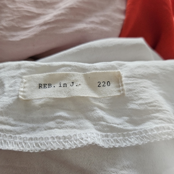 Reb In J Colorblock Pullover Shift Midi Dress Short Sleeve V-Neck Size Large - Picture 5 of 8